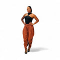 Terracotta Flow Pants - M, Tangerine image