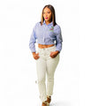 Cream High-Rise Skinny Jeans image 1