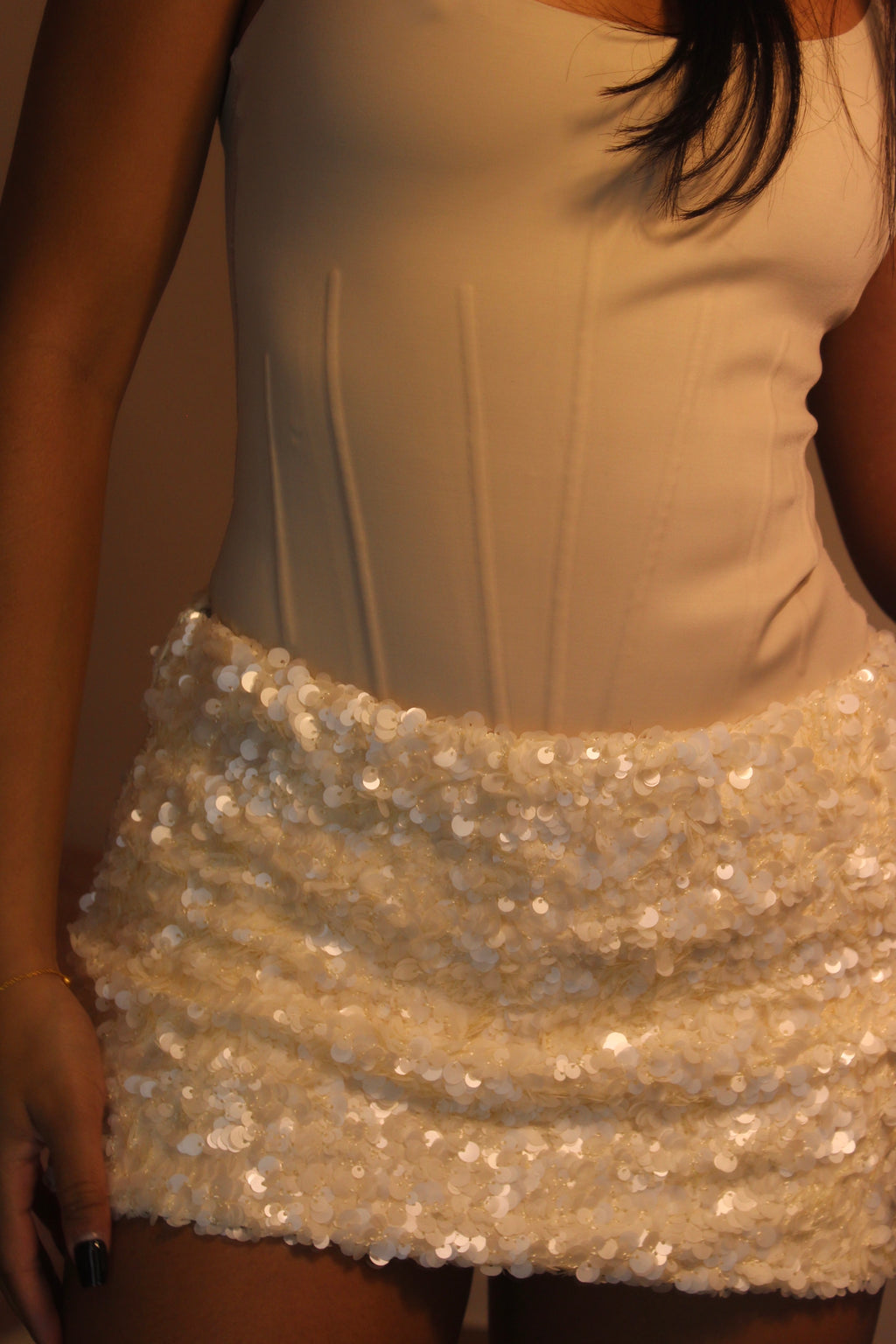 Luxe Glow Sequin Mini Skirt
