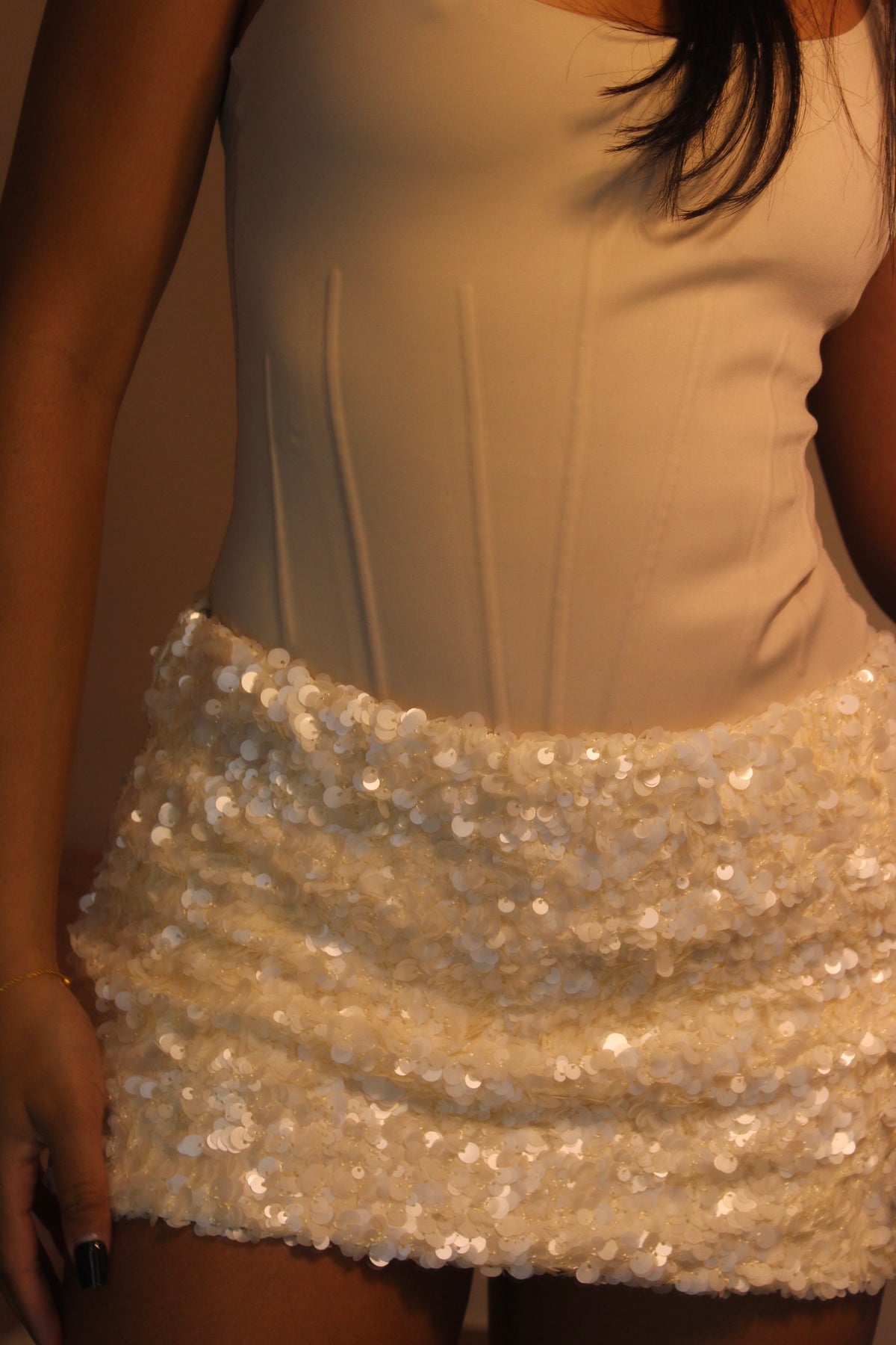 Luxe Glow Sequin Mini Skirt
