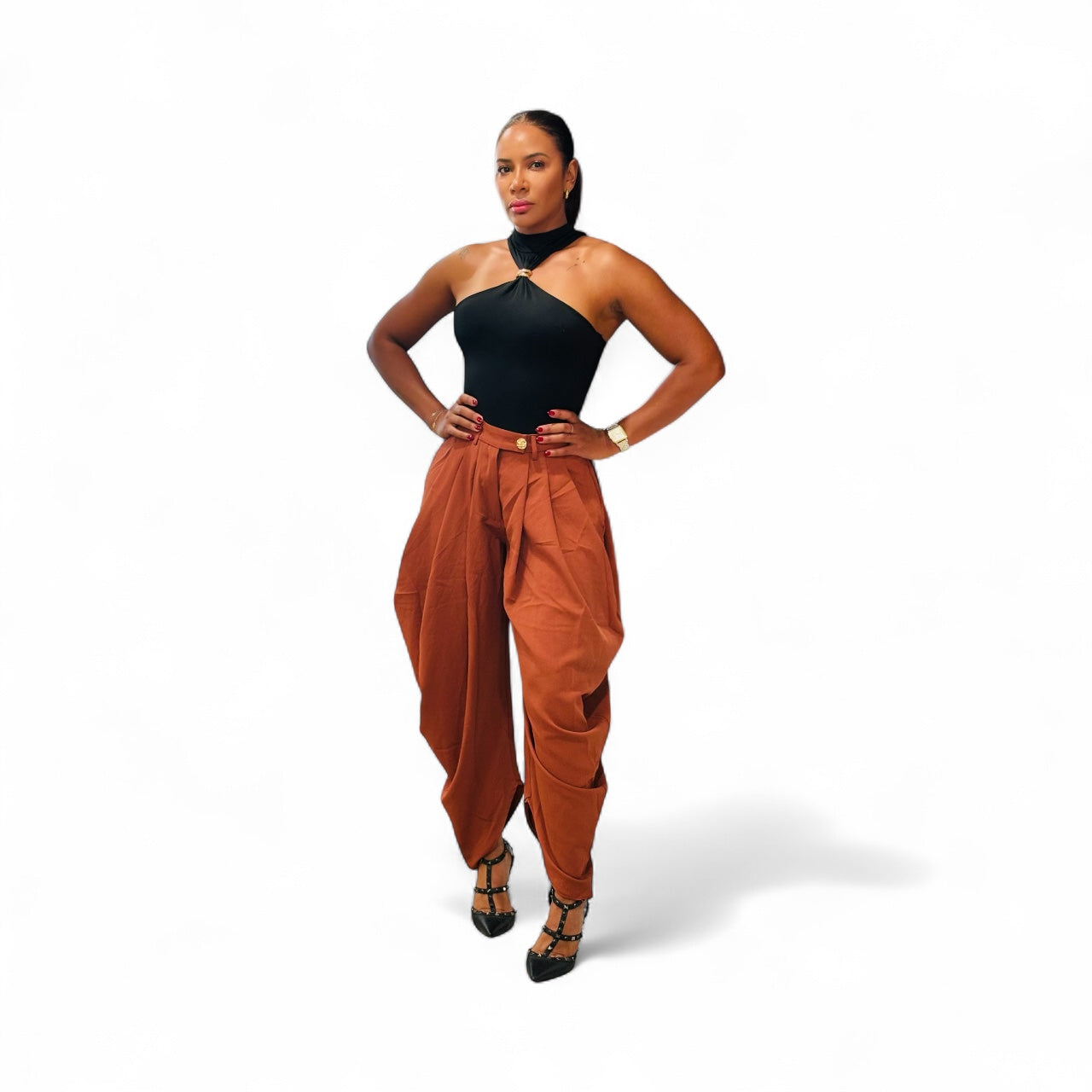 Terracotta Flow Pants image 1