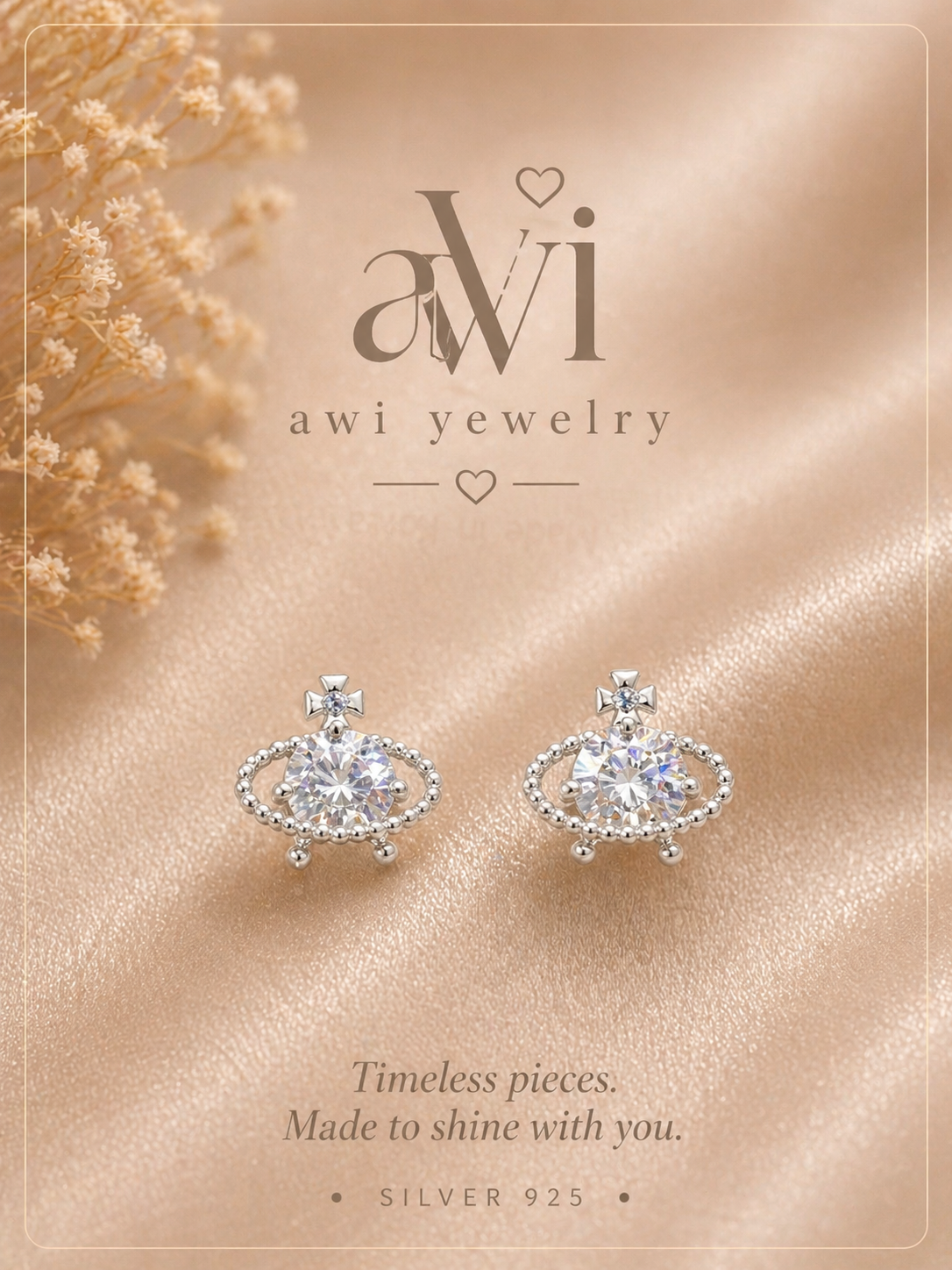 Orbit Crystal Stud Earrings