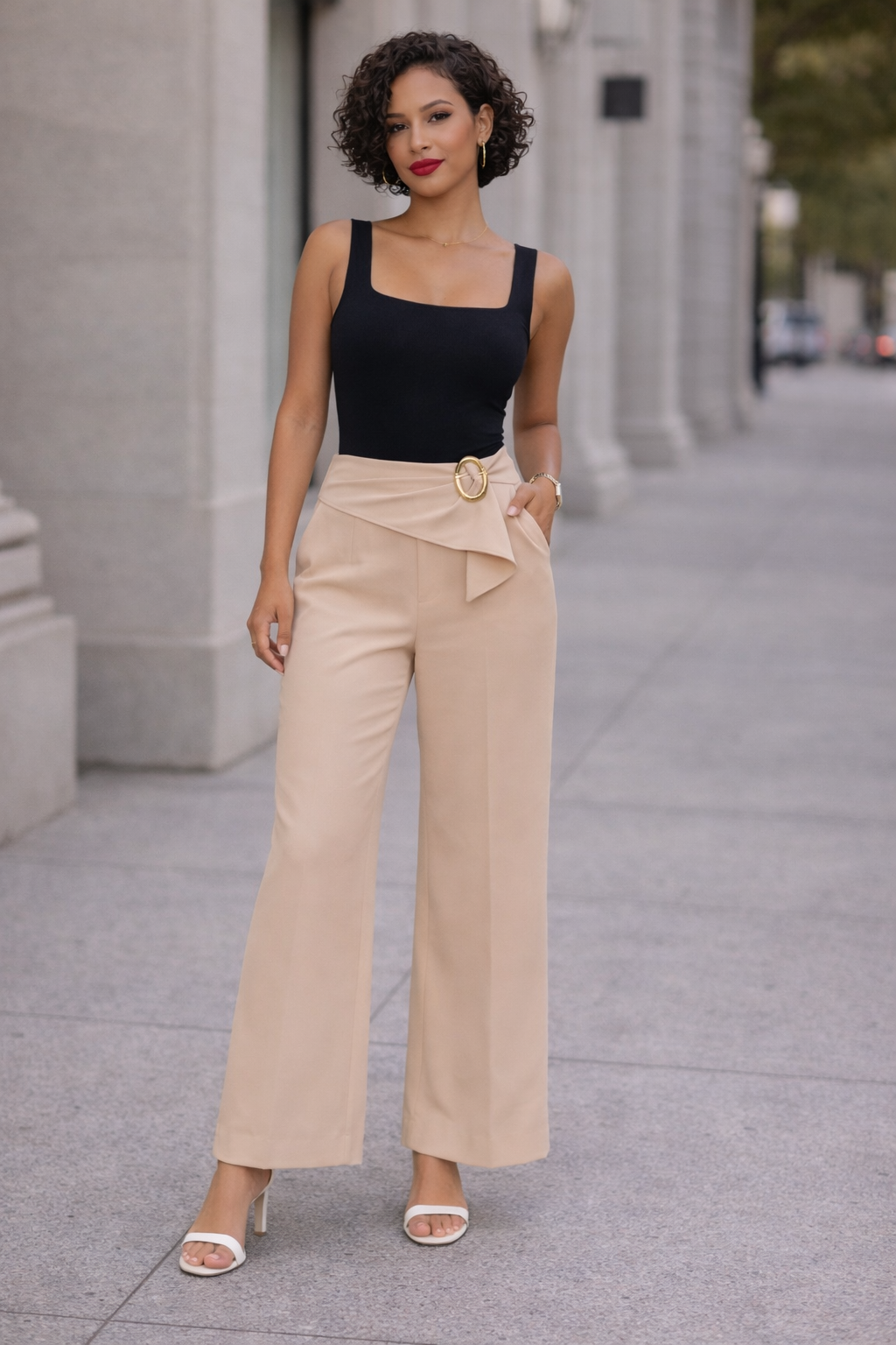Sophia Belted Pants