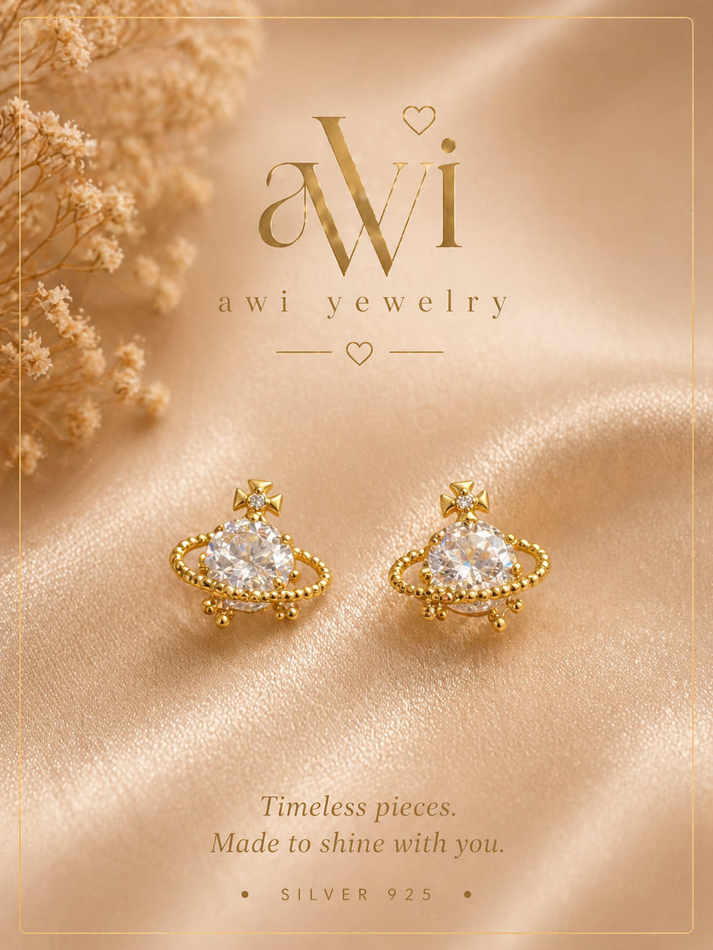Orbit Crystal Stud Earrings