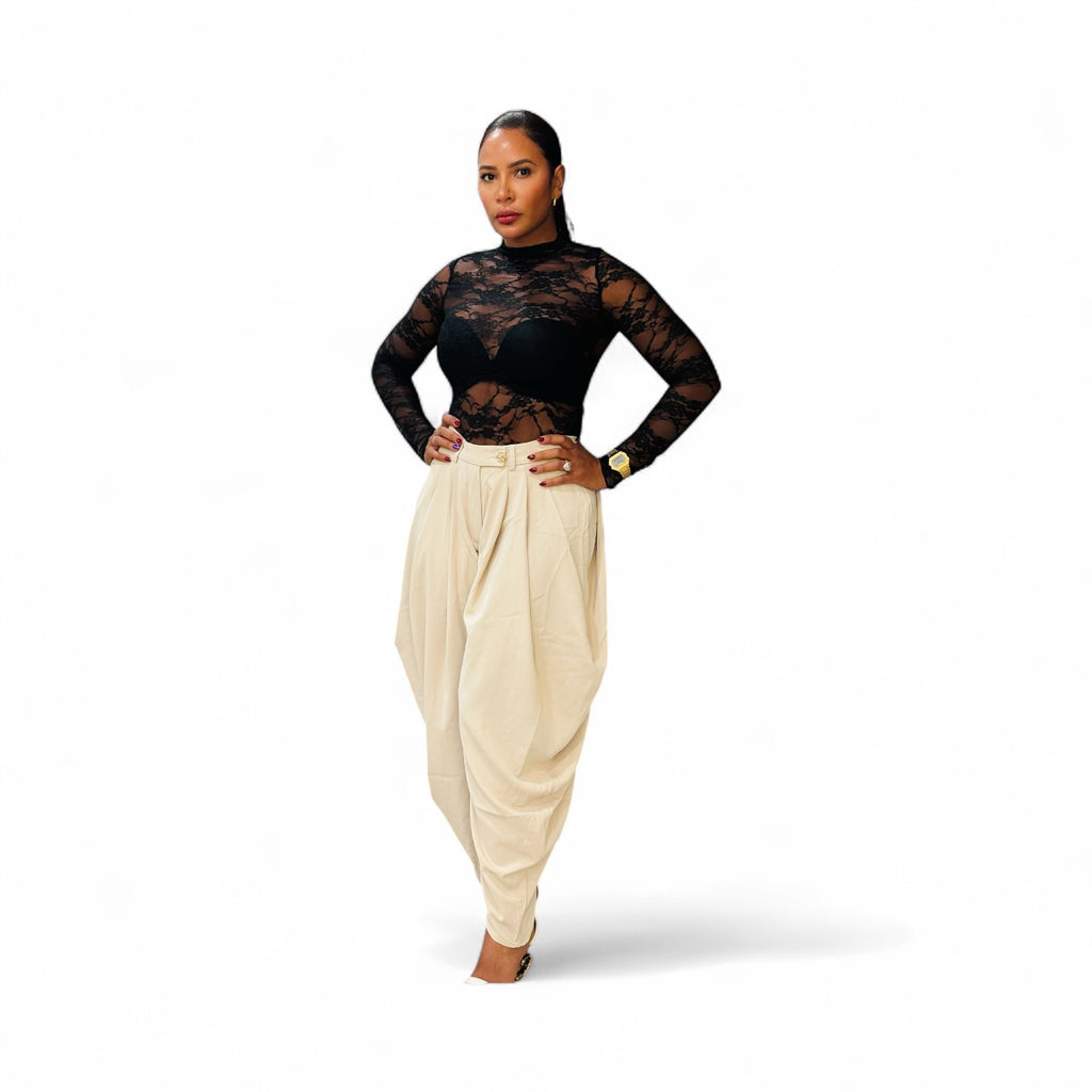 Elegance Drape High-Waist Pants