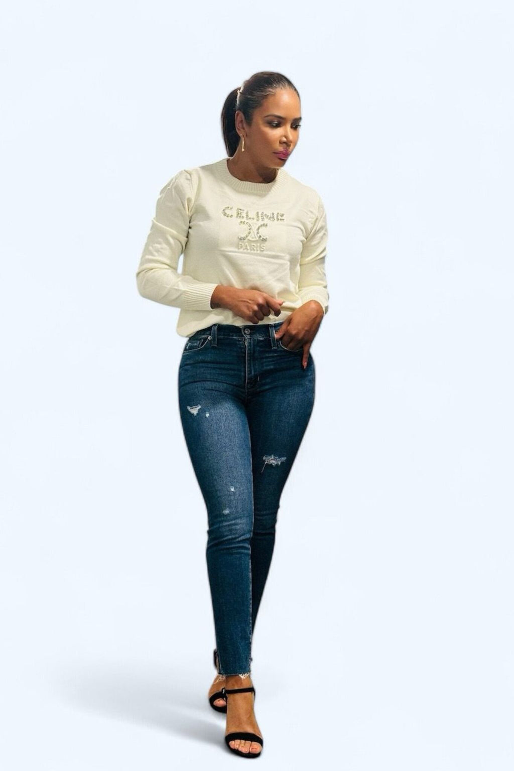 Paris Glam Knit Sweater image 1