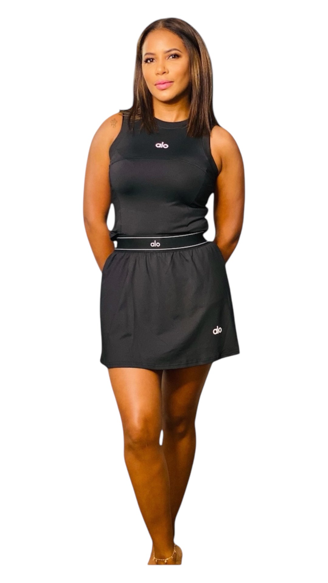 Alo Midnight Motion Set - Black, L image