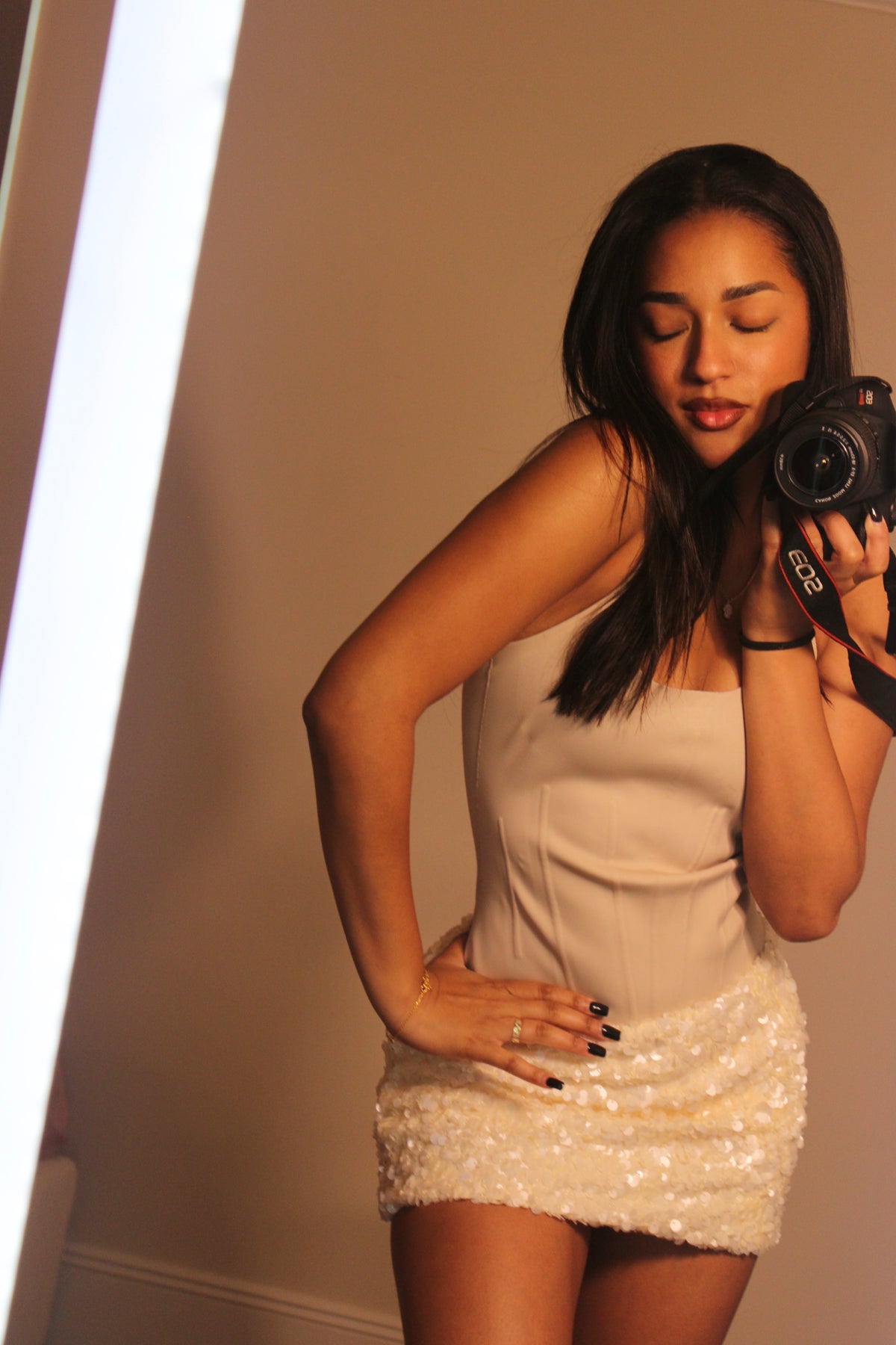 Luxe Glow Sequin Mini Skirt