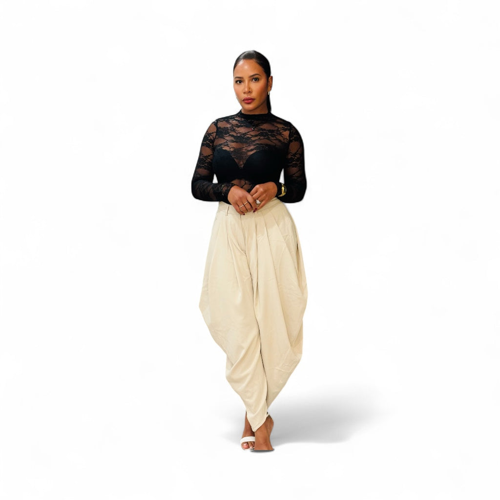 Elegance Drape High-Waist Pants