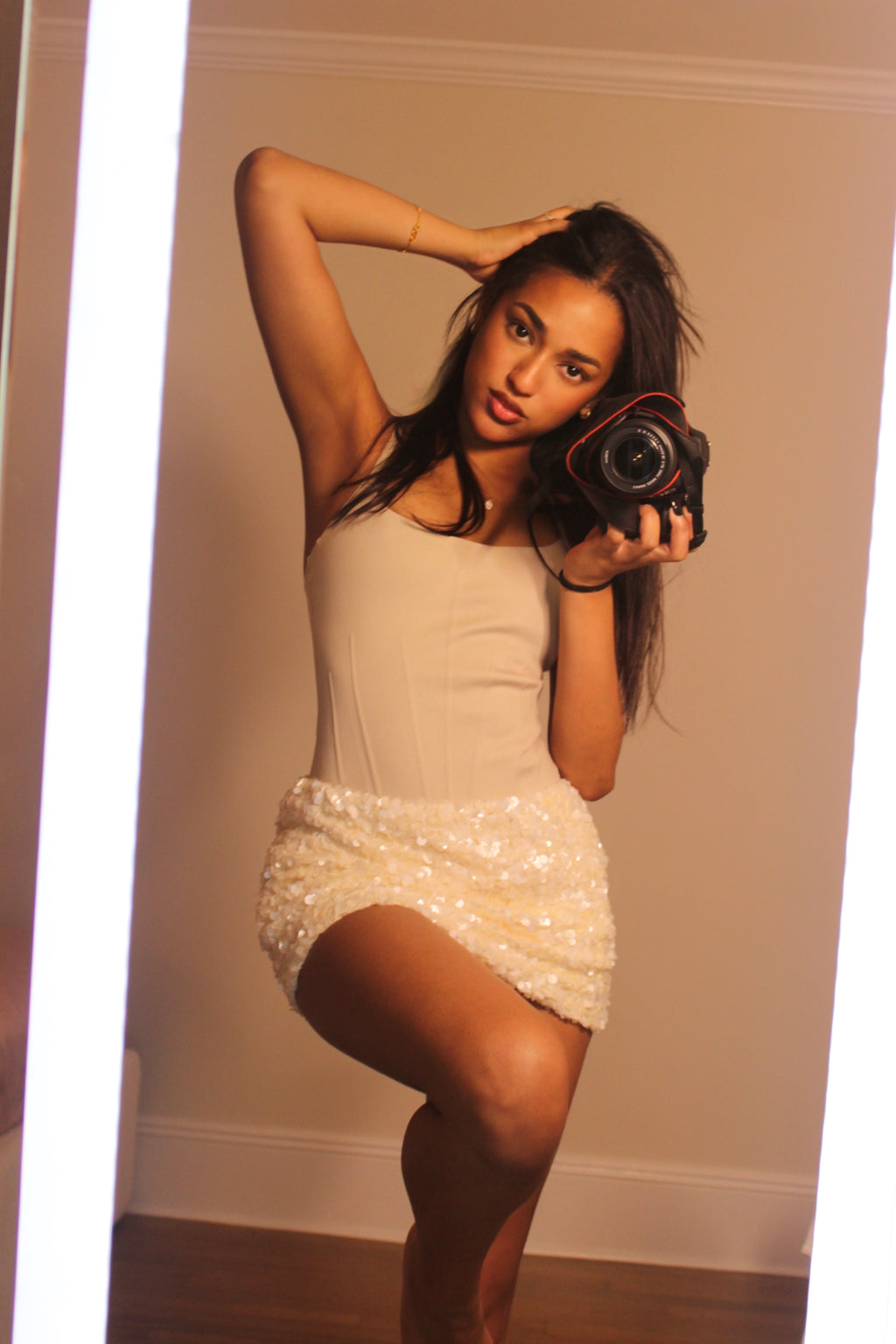 Luxe Glow Sequin Mini Skirt