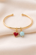 “Amour Larimar Gold Bracelet