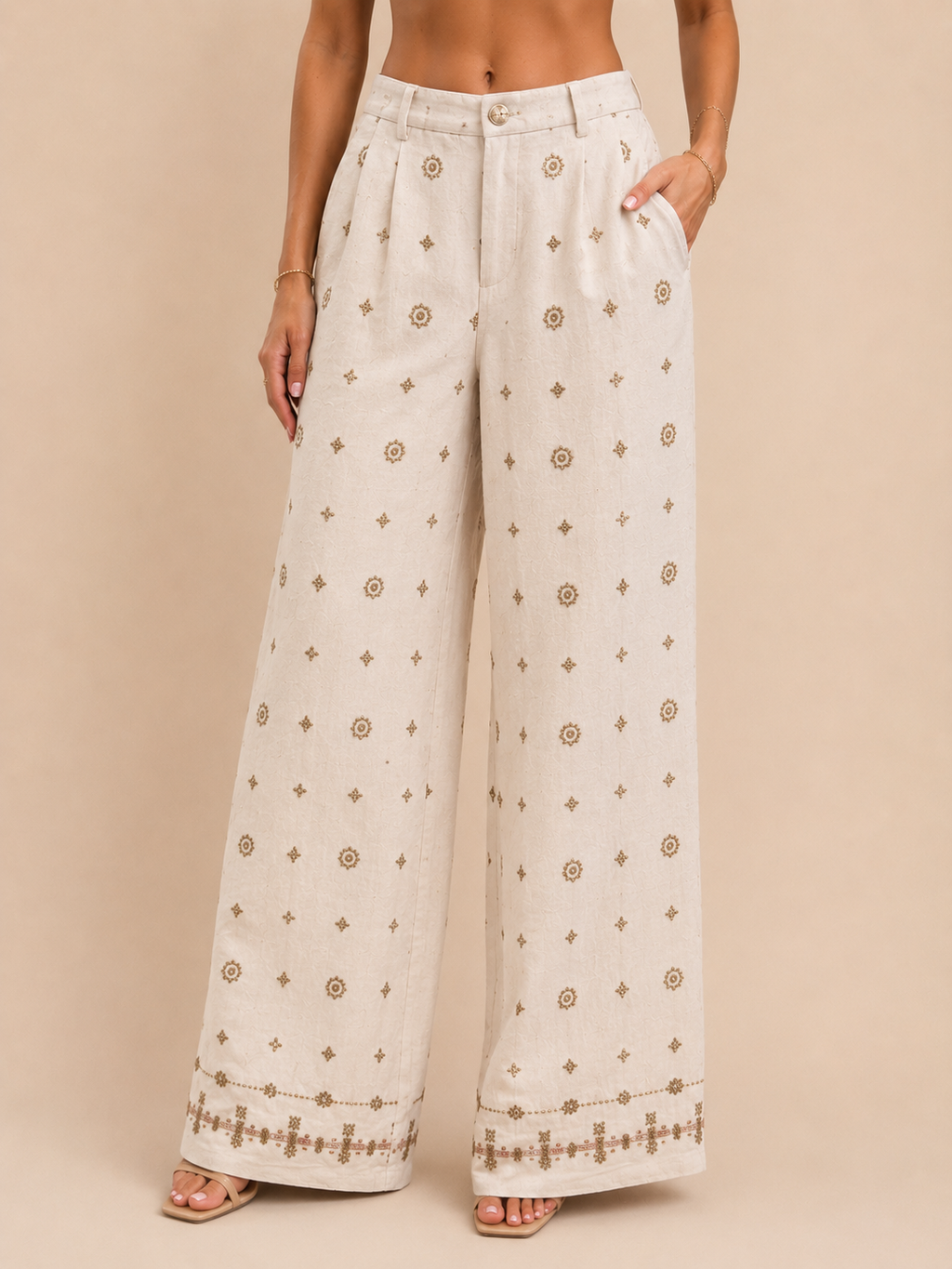 Golden Mirage Linen Set