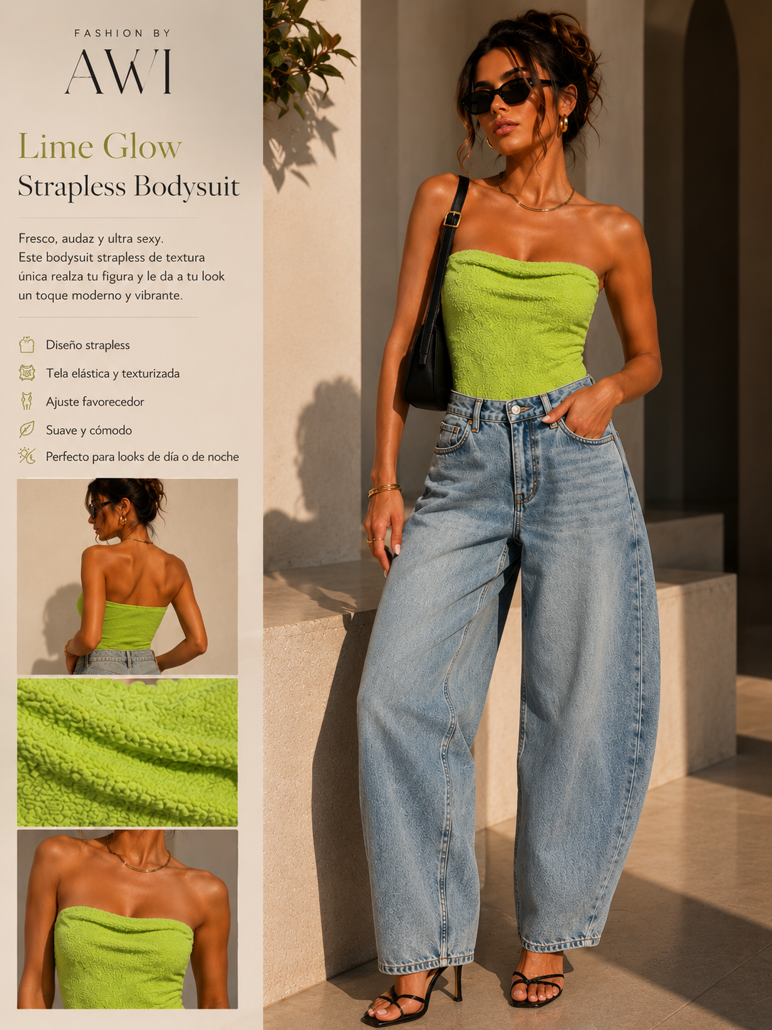 Glow Strapless Bodysuit