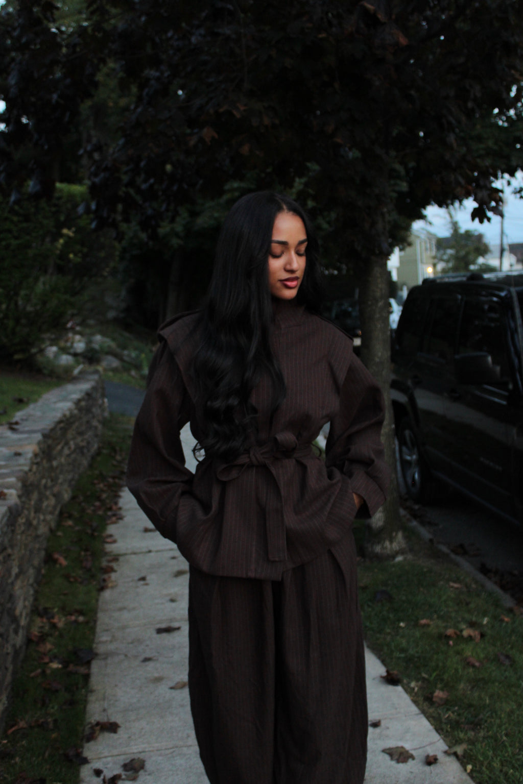 Mocha Chic Tailored Set