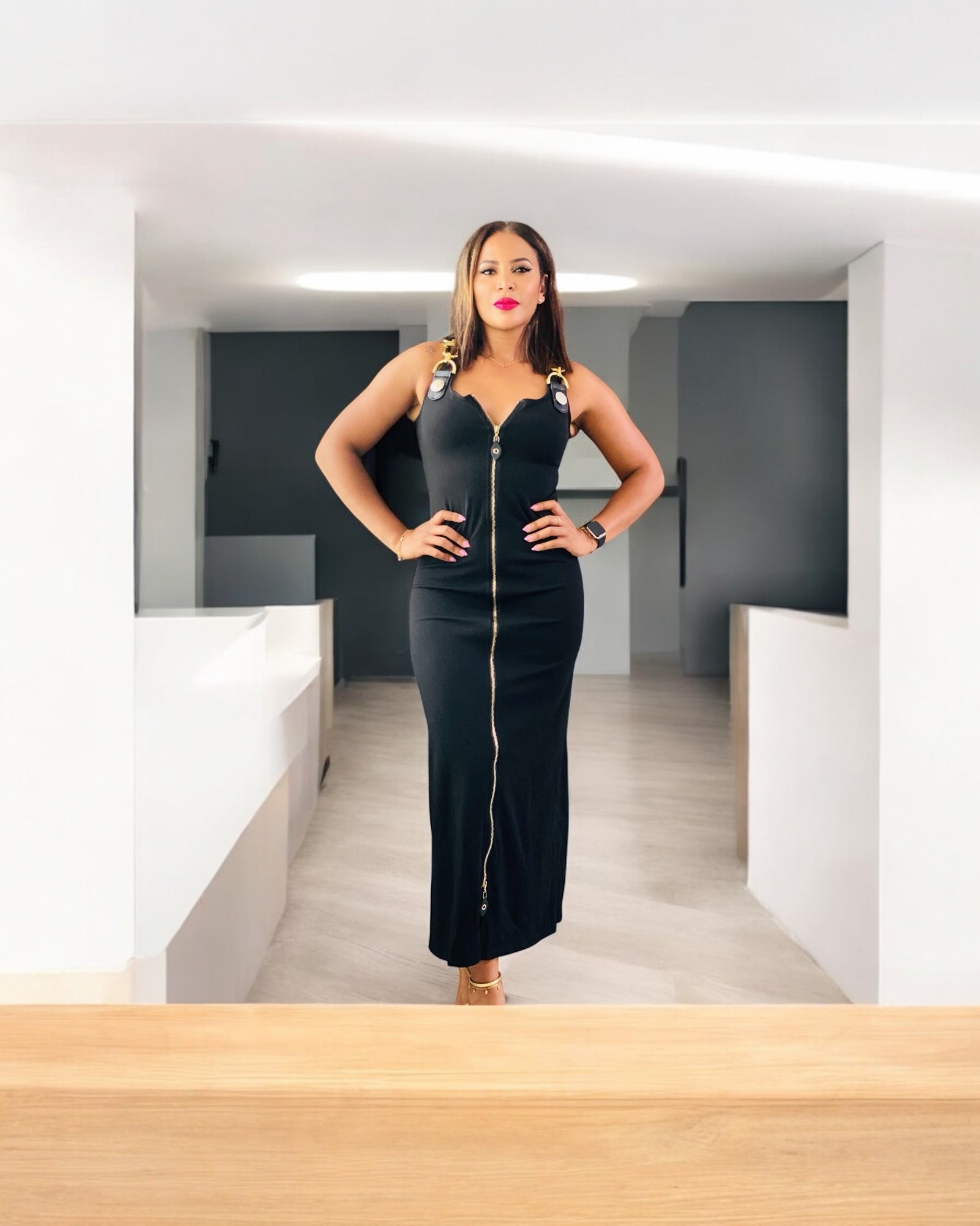 Golden Zipper Glam - M, Black image
