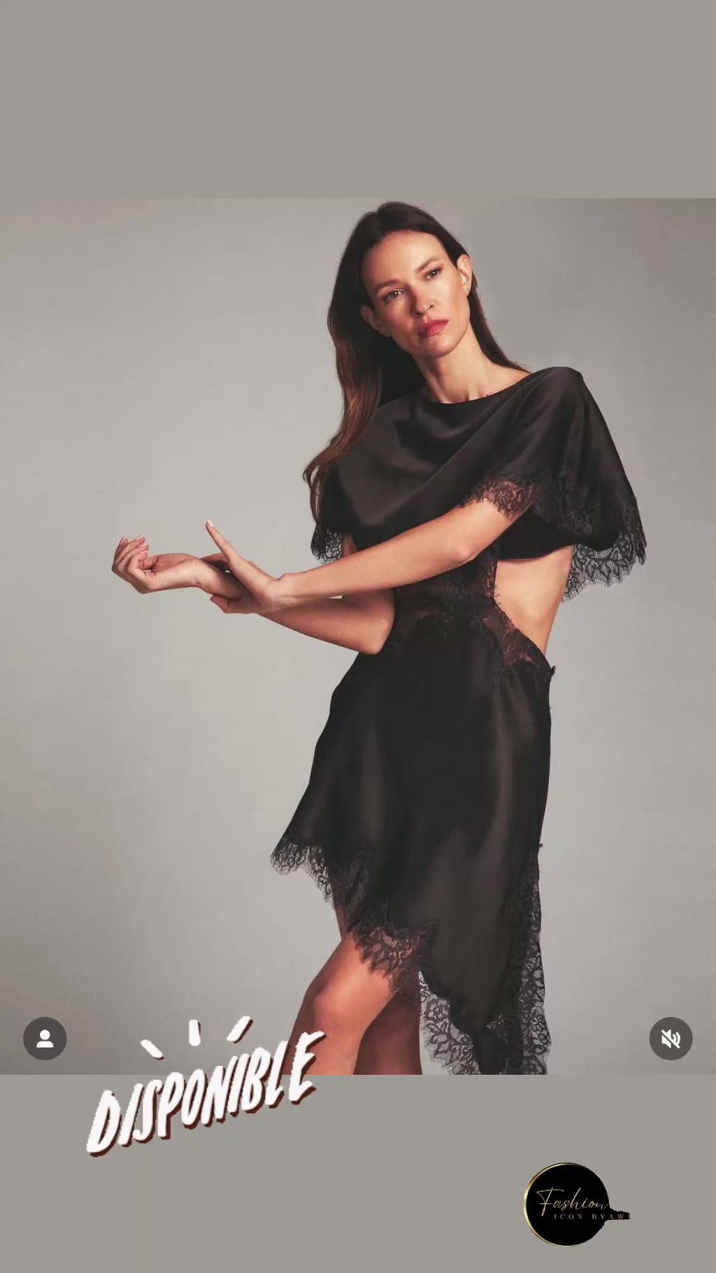 Luna Lace Satin Dress