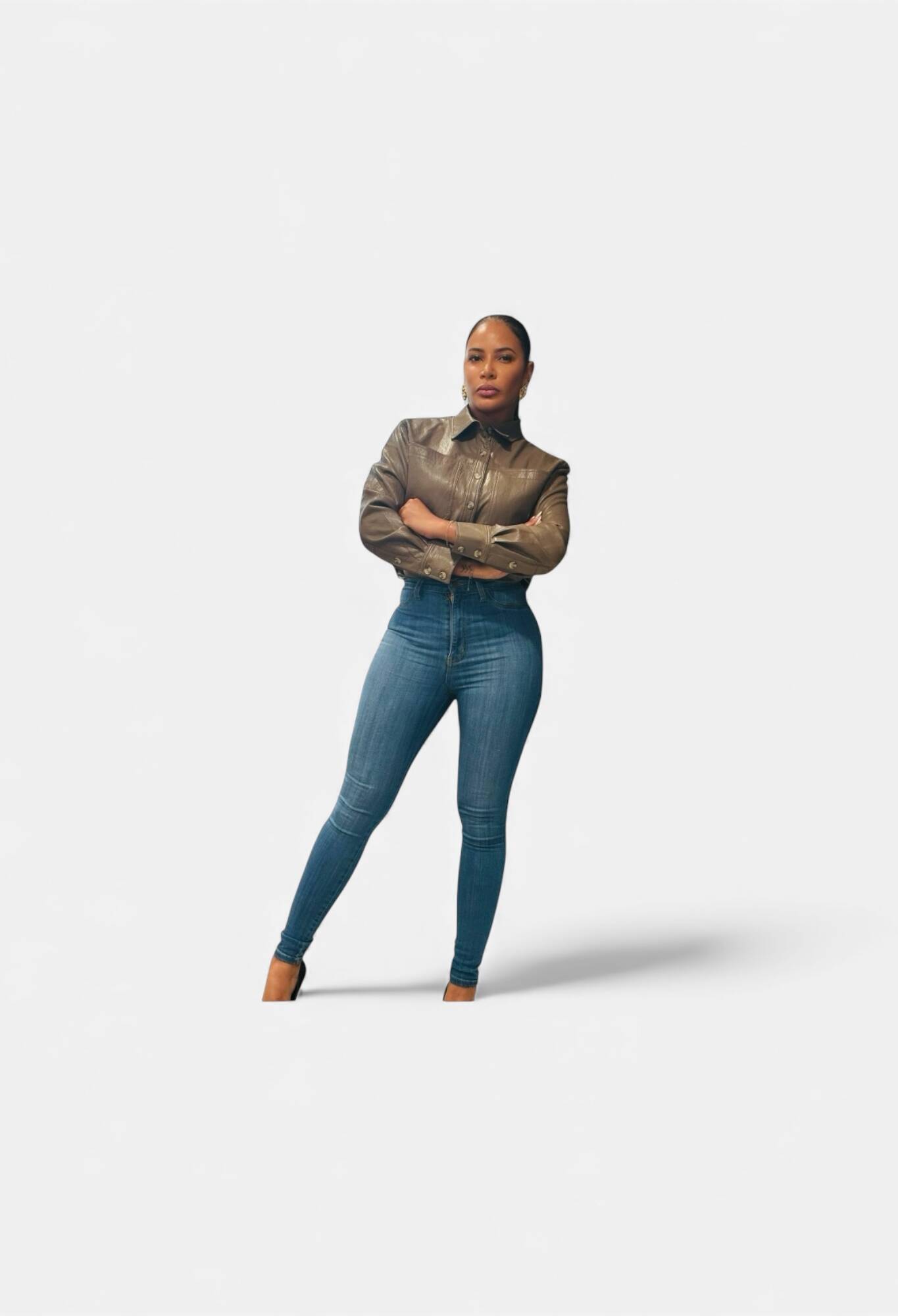 Urban Glossy Leather Top